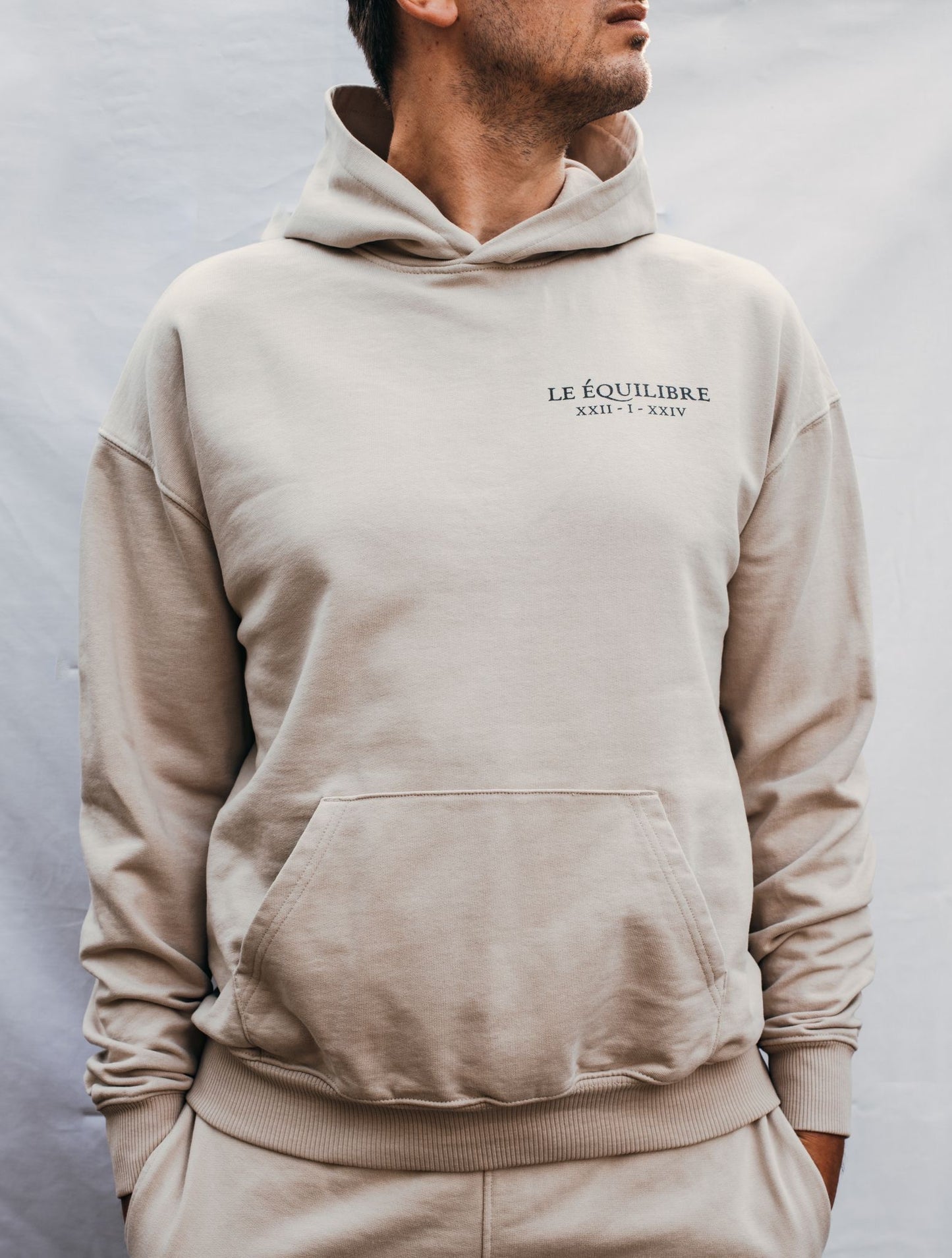 Equilibre Unisex Kapuzenpullover Beige